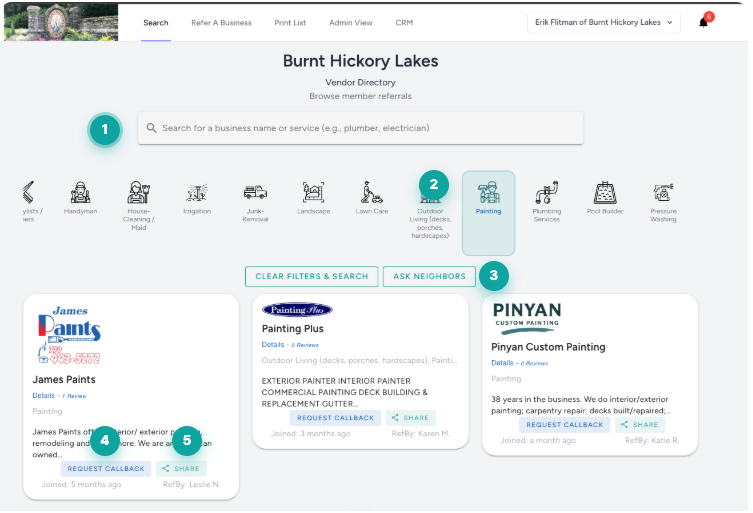 Primary Search Display
